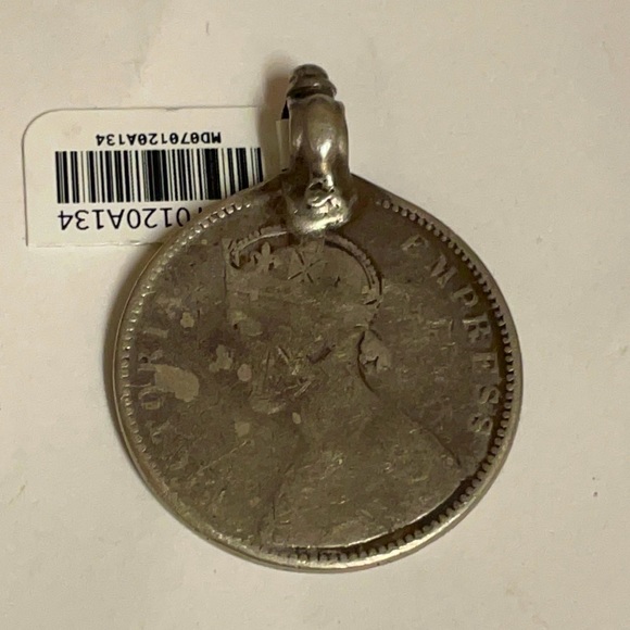 Antique Silver Coin Pendant